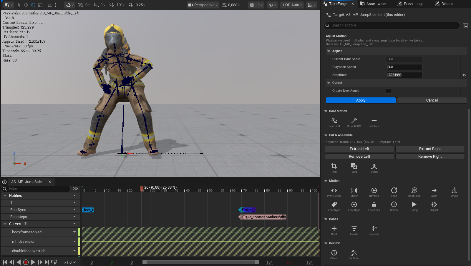 Amplitude 2.1 - the same frame with the sway exaggerated