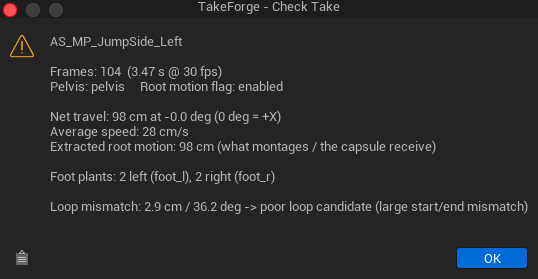 A Check Take report